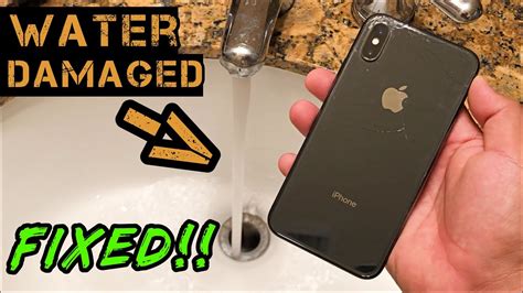how can i fix a water damaged iphone