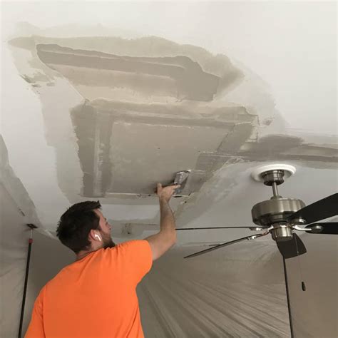 water damage to ceiling how to fix